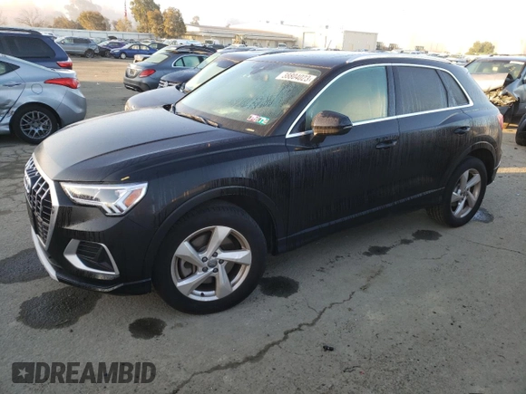 2019 Audi Q3 Premium Plus with VIN WA1BECF3XK1069346, listed as a Copart auction lot 38804023 with 21,783 mi miles. Bid and sale history available at carsss.com. Image 1.