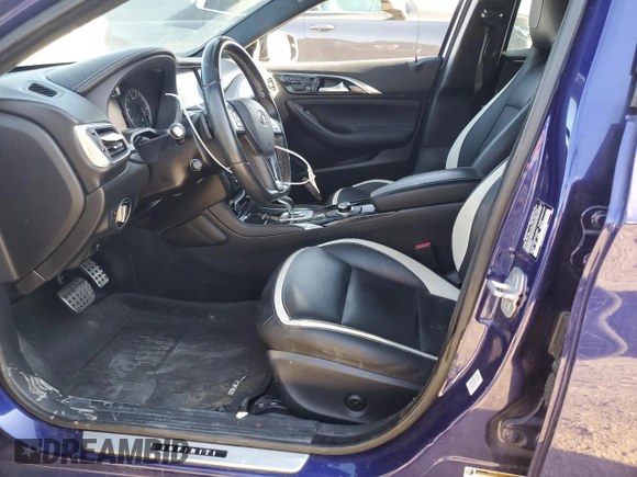 2017 Infiniti QX30 Sport with VIN SJKCH5CP3HA022850, listed as a Copart auction lot 48744715 with 52,875 mi miles and Salvage title. Bid and sale history available at DreamBid. Image 7.