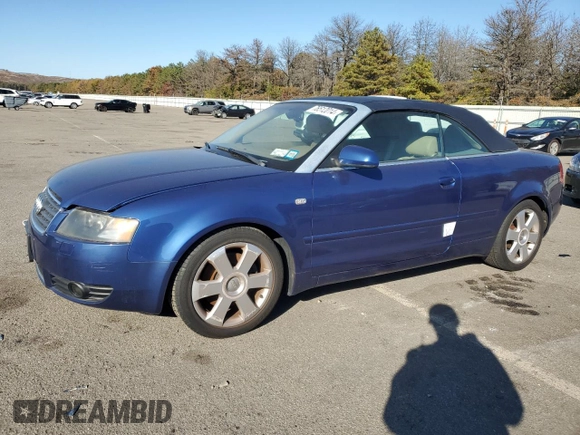 2006 Audi A4 3.0L with VIN WAUDT48H36K008081, listed as a Copart auction lot 76512014 with 0 mi miles and Salvage Title. Bid and sale history available at carsss.com. Image 1.