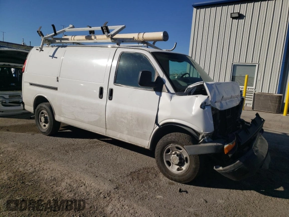 2010 Chevrolet Express Cargo with VIN 1GCZGFBA2A1167547, listed as a Copart auction lot 80991954 with 172,818 mi miles and Salvage title. Bid and sale history available at DreamBid. Image 4.