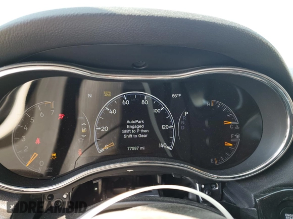 2019 Jeep Grand Cherokee Trailhawk with VIN 1C4RJFLG6KC838275, listed as a Copart auction lot 53002185 with 77,597 mi miles and Salvage title. Bid and sale history available at DreamBid. Image 9.
