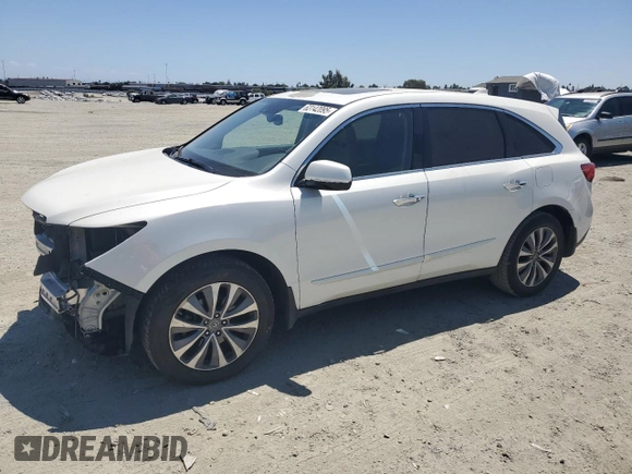 2014 Acura MDX Technology z VIN 5FRYD4H44EB022323, wystawiony jako Copart lot #63142095 z przebiegiem 127 042 mil mil oraz Szkoda całkowita • Salvage title. Historia ofert i sprzedaży dostępna na DreamBid. Obrazek 1.