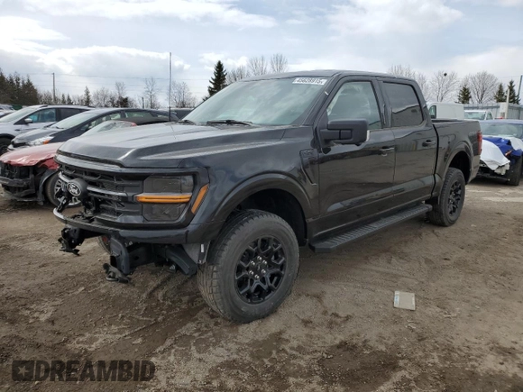 2024 Ford F-150 XLT with VIN 1FTEW3LP8RKD69396, listed as a Copart auction lot 45628915 with 831 mi miles and Salvage Title. Bid and sale history available at carsss.com. Image 1.