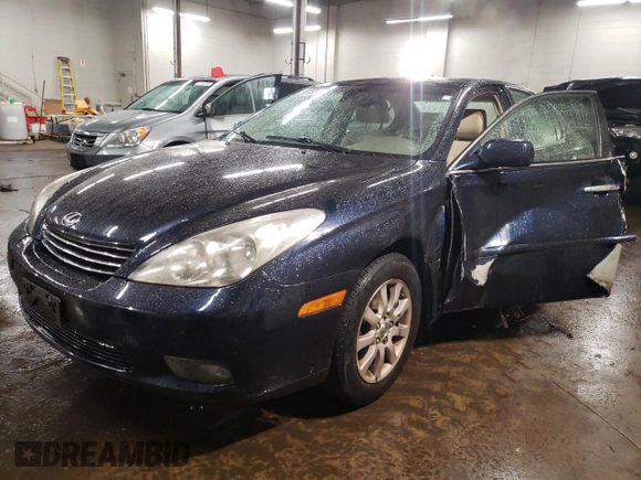 2002 Lexus ES 300 with VIN JTHBF30G125010658, listed as a Copart auction lot 43222855 with 101,808 mi miles and Non Repairable. Bid and sale history available at DreamBid. Image 1.
