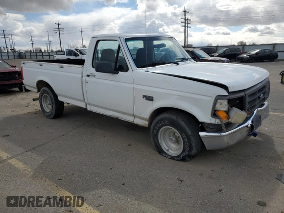 1995 Ford F-150 with VIN 2FTEF15N0SCA33333, listed as a Copart auction lot 49594735 with 186,762 mi miles and Salvage Title. Bid and sale history available at carsss.com. Image 4.