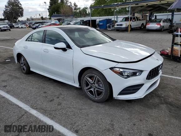 2021 Mercedes-Benz CLA with VIN W1K5J4GB9MN152844, listed as a Copart auction lot 43820873 with 32,514 mi miles. Bid and sale history available at carsss.com. Image 4.