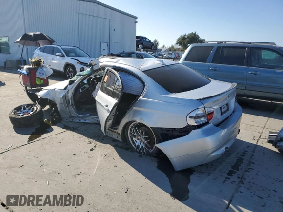 2007 BMW 3 Series 335i with VIN WBAVB73597PA86104, listed as a Copart auction lot 89138165 with 0 mi miles and Salvage Title. Bid and sale history available at carsss.com. Image 2.