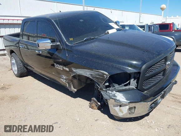2018 Ram 1500 Lone Star Silver with VIN 1C6RR6LT1JS200095, listed as a IAAI auction lot 41842896 with 99,406 mi miles and . Bid and sale history available at DreamBid. Image 1.
