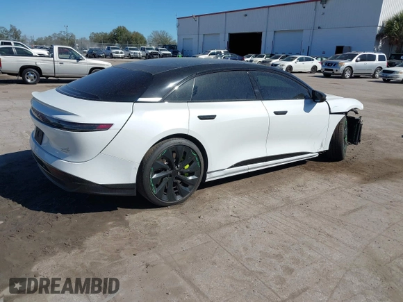 2022 Lucid Air Grand Touring with VIN 50EA1GBA1NA002790, listed as a IAAI auction lot 41585856 with 41,219 mi miles. Bid and sale history available at carsss.com. Image 4.