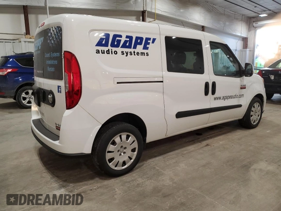 2017 Ram ProMaster City Cargo Van Tradesman SLT with VIN ZFBERFBB3H6E19617, listed as a Copart auction lot 42300125 with 75,366 mi miles and Clean Title. Bid and sale history available at carsss.com. Image 3.
