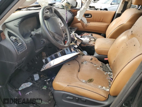 2017 Nissan Armada SV with VIN JN8AY2ND6H9000486, listed as a Copart auction lot 87840055 with 0 mi miles and Clean Title. Bid and sale history available at carsss.com. Image 7.
