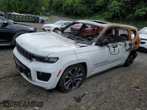 2022 Jeep Grand Cherokee Overland with VIN 1C4RJKDG3N8527093, listed as a Copart auction lot 89161175 with Not provided miles and Clean title. Bid and sale history available at DreamBid. Image 1.