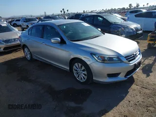 2014 Honda Accord Sedan LX with VIN 1HGCR2F39EA204167, listed as a IAAI auction lot 42086879 with 129,596 mi miles. Bid and sale history available at carsss.com. Image 1.