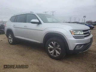 2018 Volkswagen Atlas 3.6L V6 SEL with VIN 1V2MR2CA4JC503035, listed as a Copart auction lot 43188685 with 106,606 mi miles and Salvage Title. Bid and sale history available at carsss.com. Image 4.