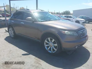 2005 Infiniti FX with VIN JNRAS08W65X212441, listed as a IAAI auction lot 42830070 with 126,129 mi miles and . Bid and sale history available at DreamBid. Image 1.