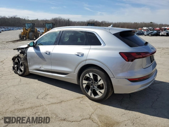 2022 Audi e-tron Premium Plus with VIN WA1LAAGE3NB033307, listed as a Copart auction lot 45680685 with 36,127 mi miles and Salvage Title. Bid and sale history available at DreamBid. Image 2.