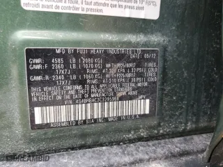 2012 Subaru Outback 2.5i with VIN 4S4BRBAC2C3295958, listed as a Copart auction lot 49134415 with 125,627 mi miles and Salvage Title. Bid and sale history available at carsss.com. Image 13.