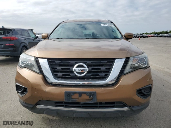 2017 Nissan Pathfinder S with VIN 5N1DR2MMXHC605245, listed as a Copart auction lot 53764715 with 167,954 mi miles and Clean Title. Bid and sale history available at carsss.com. Image 5.