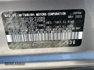 2024 Mitsubishi Eclipse Cross SE with VIN JA4ATWAA2RZ001577, listed as a Copart auction lot 55616425 with 24,473 mi miles and Salvage title. Bid and sale history available at DreamBid. Image 13.
