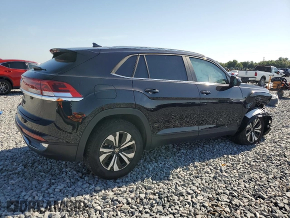 2024 Volkswagen Atlas SE with VIN 1V2DE2CA5RC262903, listed as a Copart auction lot 57241995 with 4,186 mi miles and Salvage title. Bid and sale history available at DreamBid. Image 3.