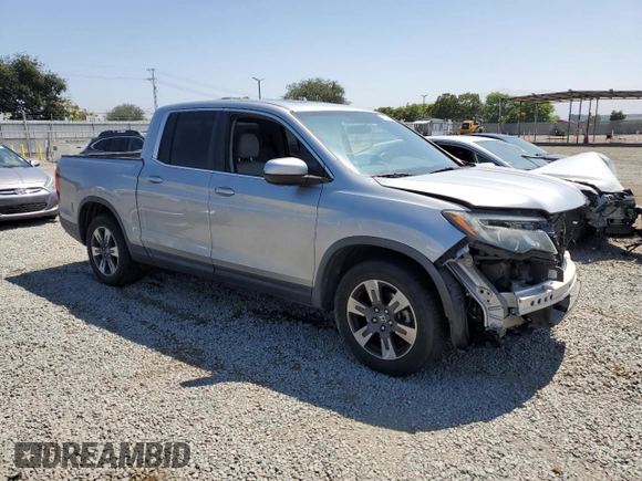 2019 Honda Ridgeline RTL with VIN 5FPYK2F55KB003581, listed as a Copart auction lot 61231815 with 77,166 mi miles and Salvage title. Bid and sale history available at DreamBid. Image 4.