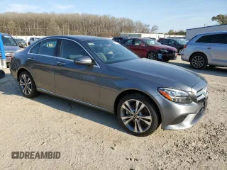 2021 Mercedes-Benz C 300 with VIN W1KWF8EB1MR620719, listed as a Copart auction lot 50681685 with 24,906 mi miles and Salvage Title. Bid and sale history available at carsss.com. Image 4.