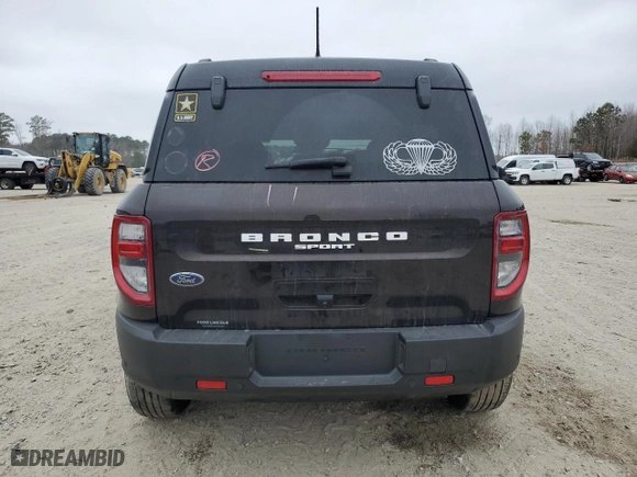 2021 Ford Bronco Sport Outer Banks with VIN 3FMCR9C66MRB08292, listed as a Copart auction lot 48526945 with 56,889 mi miles and Salvage Title. Bid and sale history available at carsss.com. Image 6.