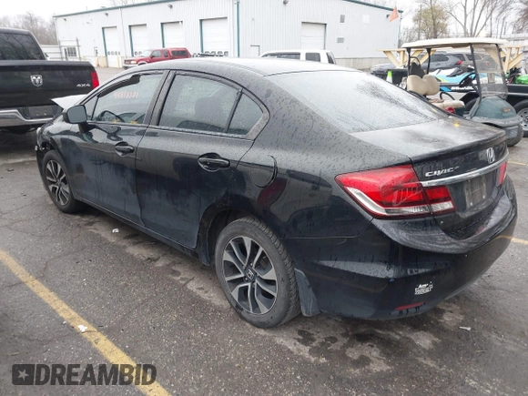 2015 Honda Civic EX with VIN 19XFB2F82FE005424, listed as a IAAI auction lot 40898381 with 189,558 mi miles and . Bid and sale history available at carsss.com. Image 3.