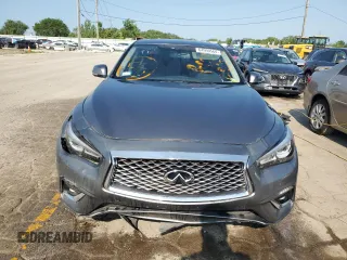 2021 Infiniti Q50 Luxe with VIN JN1EV7BR8MM753076, listed as a Copart auction lot 64990564 with 27,847 mi miles and Salvage title. Bid and sale history available at DreamBid. Image 5.