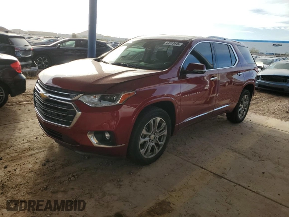 2018 Chevrolet Traverse Premier with VIN 1GNERKKW4JJ141004, listed as a Copart auction lot 44819645 with 26,175 mi miles and Salvage Title. Bid and sale history available at carsss.com. Image 1.