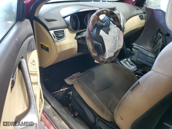 2011 Hyundai Elantra Ltd with VIN KMHDH4AE4BU089946, listed as a Copart auction lot 47494685 with 0 mi miles and Salvage Title. Bid and sale history available at carsss.com. Image 8.