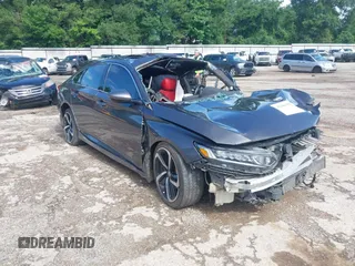 2018 Honda Accord Sport с VIN 1HGCV2F38JA026564, выставлен на аукционе IAAI как лот 42487002 с пробегом 104 481 миль миль и . История ставок и продаж доступна на DreamBid. Изображение 1.