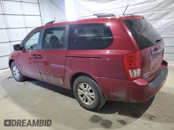 2012 Kia Sedona LX with VIN KNDMG4C78C6503600, listed as a Copart auction lot 49525555 with 241,476 mi miles and Clean Title. Bid and sale history available at carsss.com. Image 2.