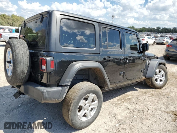 2022 Jeep Wrangler Unlimited Willys with VIN 1C4HJXDMXNW254583, listed as a Copart auction lot 70820684 with 42,931 mi miles and Salvage Title. Bid and sale history available at DreamBid. Image 3.