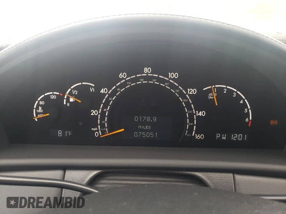 2001 Mercedes-Benz CL 500/600 with VIN WDBPJ78J41A016004, listed as a Copart auction lot 50155355 with 75,051 mi miles and Salvage Title. Bid and sale history available at DreamBid. Image 9.