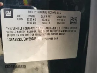 2014 Cadillac CTS Premium AWD с VIN 1G6AZ5S35E0159783, выставлен на аукционе Copart как лот 87081994 с пробегом 116 972 миль миль и Списание • Salvage title. История ставок и продаж доступна на DreamBid. Изображение 12.