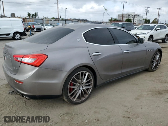 2016 Maserati Ghibli S Q4 z VIN ZAM57RTA6G1172334, wystawiony jako Copart lot #56601575 z przebiegiem 109 524 mil mil oraz Szkody całkowita. Historia ofert i sprzedaży dostępna na DreamBid. Obrazek 3.
