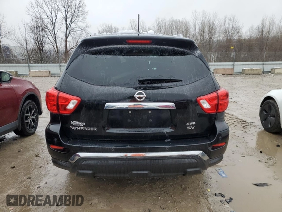 2017 Nissan Pathfinder SV with VIN 5N1DR2MM3HC614854, listed as a Copart auction lot 44518815 with 132,454 mi miles and Salvage title. Bid and sale history available at DreamBid. Image 6.