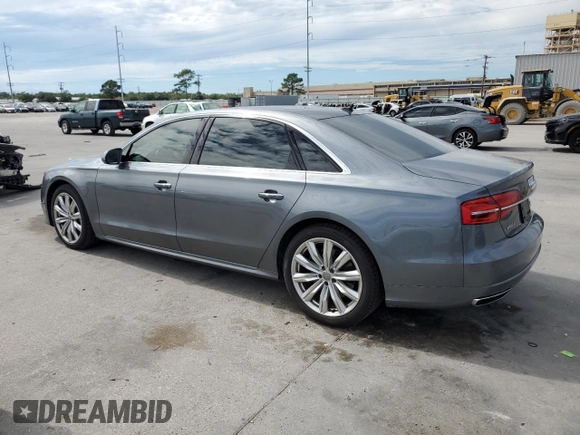 2018 Audi A8 z VIN WAU44AFD0JN000586, wystawiony jako Copart lot #73373174 z przebiegiem 45 183 mil mil oraz Szkoda całkowita • Salvage title. Historia ofert i sprzedaży dostępna na DreamBid. Obrazek 2.