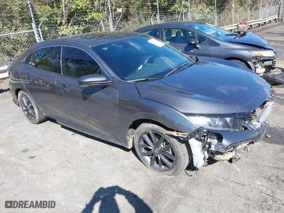 2021 Honda Civic Hatchback EX with VIN SHHFK7H62MU222079, listed as a IAAI auction lot 41740933 with 91,574 mi miles. Bid and sale history available at carsss.com. Image 1.