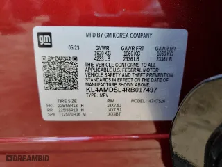2024 Buick Encore GX Sport Touring with VIN KL4AMDSL4RB017497, listed as a Copart auction lot 49082295 with 9,547 mi miles and Salvage Title. Bid and sale history available at carsss.com. Image 15.