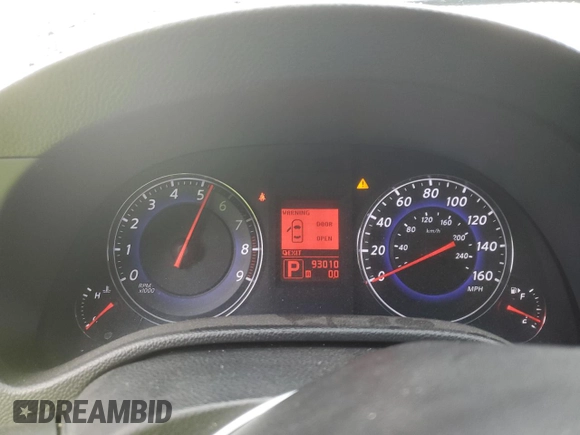 2008 Infiniti G35 Journey with VIN JNKBV61E78M211318, listed as a Copart auction lot 44180515 with 93,010 mi miles and Salvage Title. Bid and sale history available at DreamBid. Image 9.