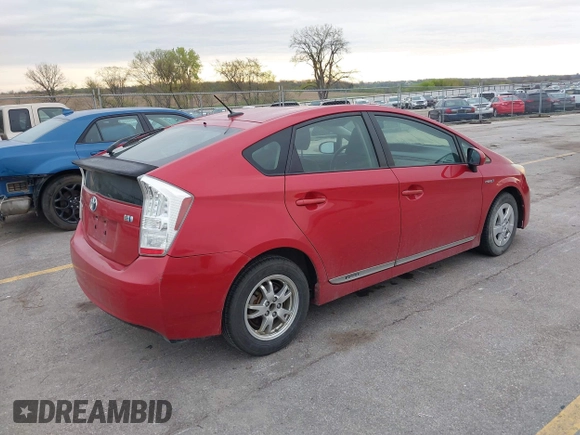 2011 Toyota Prius I with VIN JTDKN3DU9B0300373, listed as a IAAI auction lot 42168355 with 289,676 mi miles and . Bid and sale history available at DreamBid. Image 4.