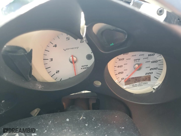 2003 Dodge Viper SRT-10 with VIN 1B3JR65Z53V500555, listed as a Copart auction lot 48616405 with 28,123 mi miles and Salvage Title. Bid and sale history available at carsss.com. Image 9.
