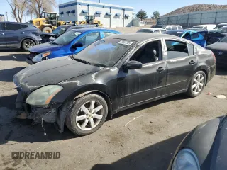 2004 Nissan Maxima SE with VIN 1N4BA41E24C854862, listed as a Copart auction lot 47201185 with 0 mi miles and Salvage Title. Bid and sale history available at carsss.com. Image 1.