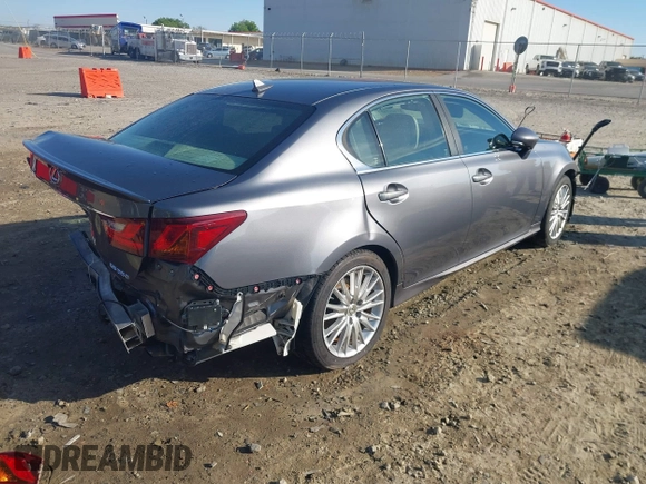 2013 Lexus GS 350 with VIN JTHBE1BL5D5024471, listed as a IAAI auction lot 41901243 with 96,007 mi miles. Bid and sale history available at carsss.com. Image 4.