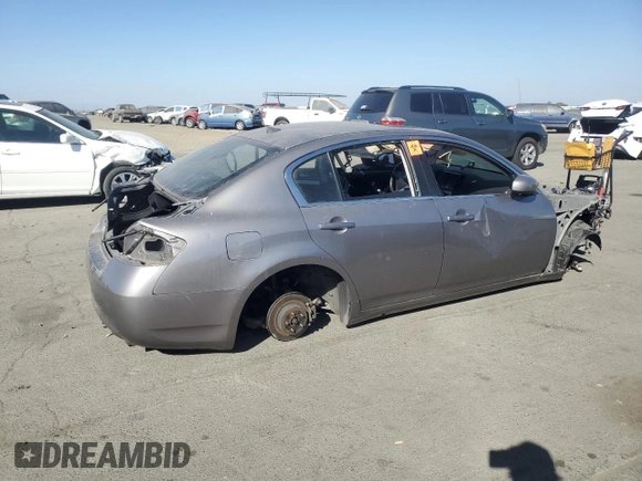 2008 Infiniti G35 with VIN JNKBV61E08M210284, listed as a Copart auction lot 73358894 with Not Provided miles and Salvage Title. Bid and sale history available at DreamBid. Image 3.