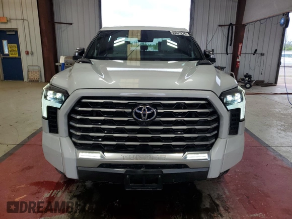 2023 Toyota Tundra Capstone Hybrid with VIN 5TFVC5DB9PX030251, listed as a Copart auction lot 55017275 with 24,192 mi miles and Salvage title. Bid and sale history available at DreamBid. Image 5.