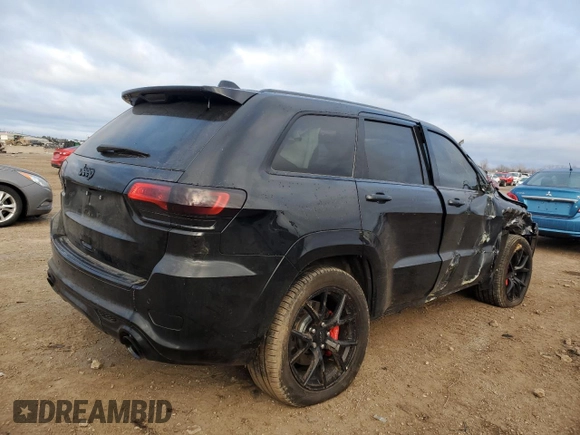 2017 Jeep Grand Cherokee SRT with VIN 1C4RJFDJ3HC641129, listed as a Copart auction lot 41534825 with 75,022 mi miles and Salvage Title. Bid and sale history available at carsss.com. Image 3.