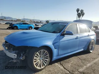 2015 BMW M3 with VIN WBS3C9C58FP806094, listed as a Copart auction lot 52009855 with 0 mi miles and Salvage Title. Bid and sale history available at carsss.com. Image 1.